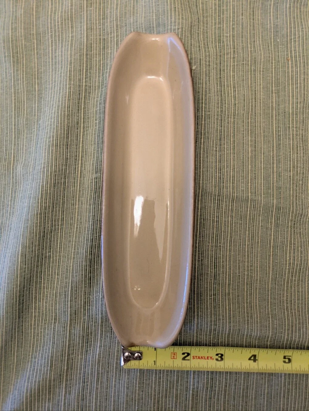 Set Of 6 - Vintage Corn On The Cob Plates - Brown And Tan Crockery